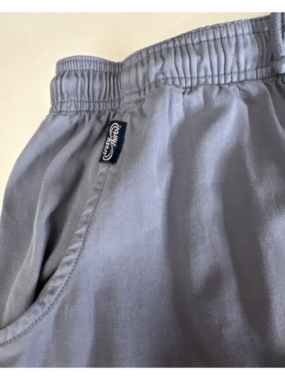 Crazy Shirts Hawaii Men's Blue-Gray Elastic Waist Joggers Pants Medium Vintage - Picture 8 of 16